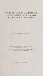 Confluent cases of second order linear differential equations with four singular points_cover