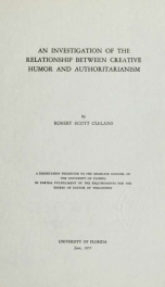 An investigation of the relationship between creative humor and authoritarianism_cover