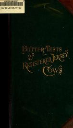 Butter tests of registered Jersey cows n.s. v.1 1891_cover