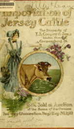 Importation of Jersey cattle 1911_cover