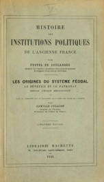 Histoire des institutions politiques de l'ancienne France 5_cover