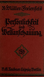 Persönlichkeit und weltanschauung; psychologische untersuchungen zu religion_cover