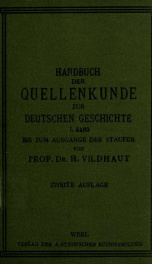 Handbuch der Quellenkunde zur deutschen Geschichte 1_cover