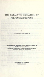 The catalytic oxidation of perfluoropropene_cover