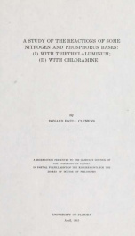 A study of the reactions of some nitrogen and phosphorus bases: (I) with triethylaluminum; (II) with chloramine_cover