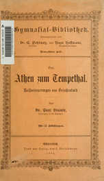 Von Athen zum Tempethal. Reiseerinnerungen aus Griechenland_cover