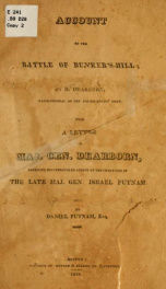 An account of the battle of Bunker's Hill;_cover