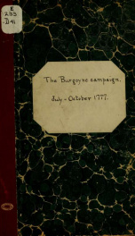 The Burgoyne campaign_cover