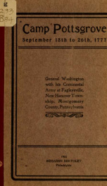 Camp Pottsgrove, September 18th to 26th, 1777_cover