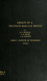 The design of a trunnion bascule bridge_cover