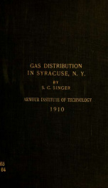 Gas distribution in Syracuse, N. Y._cover