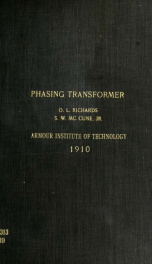 Design, construction, and test of a phasing transformer_cover