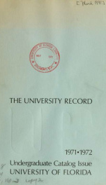 University record V. 66 no. 3_cover