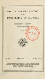 University record V. 54 no. 1_cover