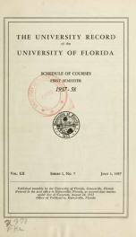 University record V. 52 no. 7_cover