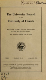 University record V. 51 no. 8_cover