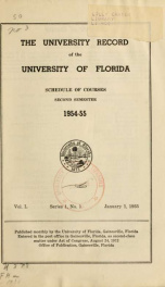 University record V. 50 no. 1_cover