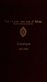 Catalogue 1931-1932 1931-1932_cover