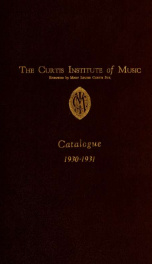 Catalogue 1930-1931 1930-1931_cover