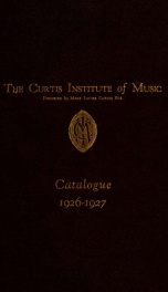 Catalogue 1926-1927 1926-1927_cover