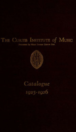 Catalogue 1925-1926 1925-1926_cover