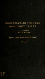 The electrification project of the Chicago surburban service of the Chicago Burlington & Quincy R. R._cover