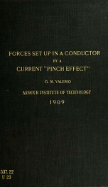 Forces set up in a conductor by a current pinch effect_cover