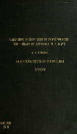 The variation of iron loss in transformers with shape of applied emf wave_cover