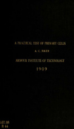 A practical test of primary cells_cover