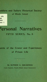 Battle of the Crater and experiences of prison life_cover