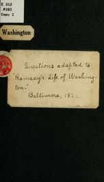 Questions adapted to Ramsay's Life of Washington_cover