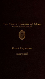 recital programs 1927-1928 1927-1928_cover