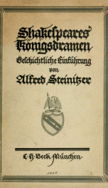 Shakespeares Königsdramen, geschichtliche Einführung_cover