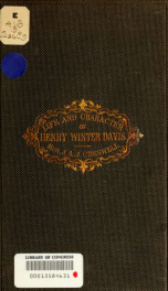 Oration on the life and character of Henry Winter Davis_cover