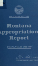 Appropriation report 1988-89_cover