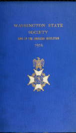 Register of the Washington state society, Sons of the American revolution, June 17, 1895, April 19, 1916_cover