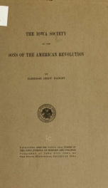 The Iowa Society of the Sons of the American Revolution_cover
