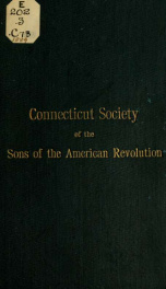 Constitution and by-laws of the Connecticut society of the Sons of the American revolution_cover