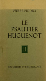 Le psautier huguenot du XVIe siècle v. 2_cover