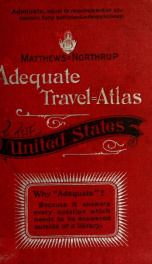 The Matthews-Northrup adequate travel-atlas of the United States_cover