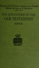 The literature of the Old Testament in its historical development_cover