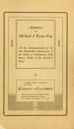 Address of Michael J. Ryan, esq._cover