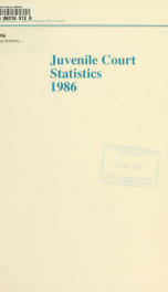 Juvenile court statistics 1986_cover