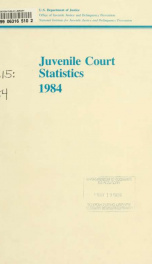 Juvenile court statistics 1984_cover