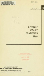 Juvenile court statistics 1968_cover