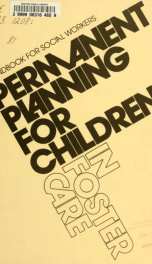 Permanent planning for children in foster care : a handbook for social workers_cover