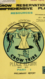 Crow Reservation comprehensive plan 1971 Vol 1_cover