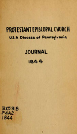 Journal of the proceedings of the 60th-61st convention... 1844-1845_cover