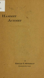 Hammet Achmet, a servant of George Washington_cover