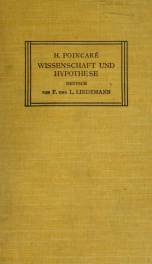 Wissenschaft und Hypothese. Autorisierte deutsche Ausgabe mit erläuternden Anmerkungen_cover